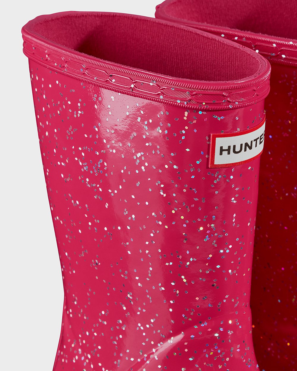 Bottes de Pluie Hunter Original First Giant Glitter Enfant Rose AQBIWPN-71